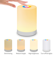 Veilleuse bébé RVB à changement de couleur avec minuterie, luminosité réglable en continu, lampe de chevet chaude pour allaitement, chambre de nouveau-né et chambre à coucher