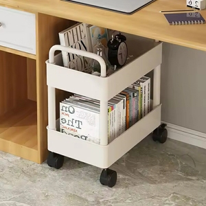 Carrito Metálico Rodante de 2-5 Niveles, Estante para Verduras, Estante de Almacenamiento para Cocina, Carrito de Cocina, Carrito para Baño y Cocina con Ruedas - Product Image 3