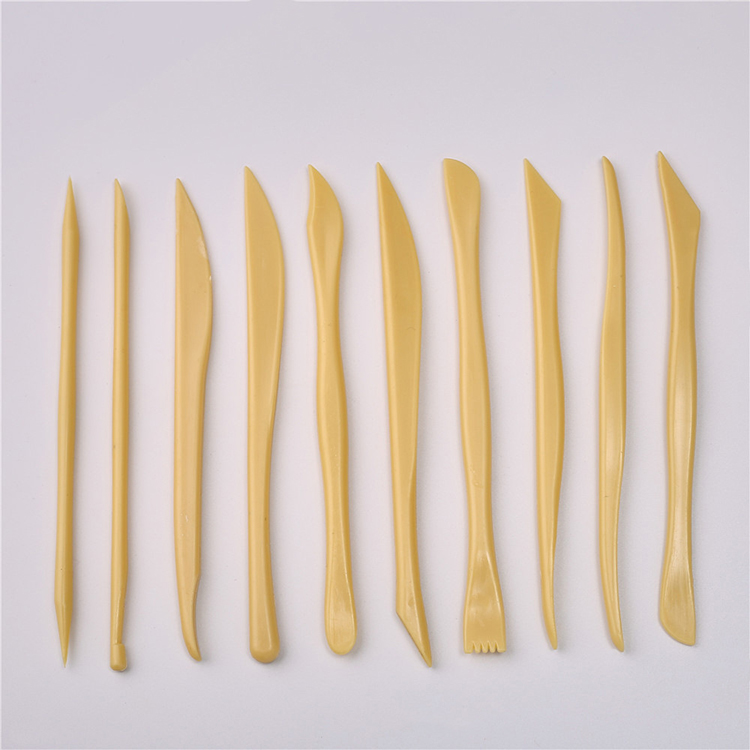 10 Pcs Plastic Clay Sculpting Set Wax Carving Pottery Tools Carving Sculpture Shaper Polymer Modeling Clay Tools Cake Diy set