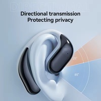 Headset Nirkabel OWS Over-Ear Daya Tahan Baterai Ultra-Lama Tanpa Peredam Kebisingan Earbud Olahraga Non-in-ear Tahan Air IPX-7 Dengan Klip