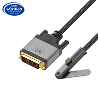 Nouveau câble DVI Ultra HD 4K 30Hz avec support de port Type C, rotation à 360°, multifonction, câble tressé Type C vers DVI