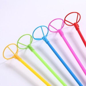 Trasparente 70-80cm balloon cup & sticks clear & holder per 10 18 24 36 pollici trasparente clear wave ball bobo balloon globo - Product Image 3