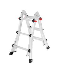 GS Thang 3 Bậc Bằng Nhôm Hai Mặt Thang Gấp Gọn Gia Dụng Khổng Lồ Nhỏ Bản Lề Thang Nhỏ Tiện Dụng - Product Image 4