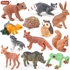Modelli di animali selvatici per simulazioni nella giungla: Cervo dal coda <span class=keywords><strong>bianco</strong></span>, Volpe rossa, Scoiattolo, Orso bruno, Leopardo, <span class=keywords><strong>Riccio</strong></span>, Procione - Product Image 5