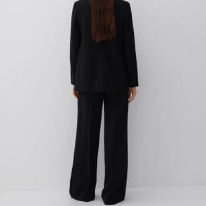 OEM nuevas chaquetas de primavera para las mujeres de un botón de oficina Formal moderno Slim Fit diseñado elegante Blazers mujeres traje Conjunto para las señoras - Product Image 3