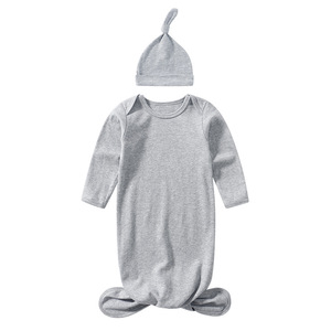 Hongbo sac de couchage pour bébé respirant prévention des coups de pied surprend 0-6 mois ensemble de sac de couchage pour bébé en coton biologique pour nouveau-né - Product Image 5