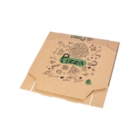 Lebensmittel qualität Flöte Wellpappe individuell bedruckte Größe Caja Para Pizza Design Karton Schwarz Scheibe Karton Wellpappe Kraft Pizza Boxen