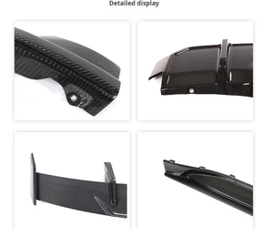 Faldones Laterales Traseros de Fibra de Carbono <span class=keywords><strong>Real</strong></span> para BMW G80 M3 2000-2007, Fijación con Tornillos, Modificación de Carrocería, Piezas de Auto - Product Image 1