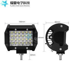 ไฟสปอร์ตไลท์ LED ขนาด 4 นิ้ว 4 แถว 72W สำหรับรถออฟโรด ติดตั้งบนหลังคาหรือกันชน ตัวเรือนอะลูมิเนียมอัลลอย ใช้ไฟ DC - Product Image 5