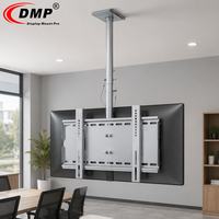 Support de plafond pour deux téléviseurs CPLB102D 44, inclinaison 0-15 degrés, plaque de plafond anti-flexion, système de double verrouillage