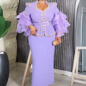 Vestidos <span class=keywords><strong>de</strong></span> fiesta <span class=keywords><strong>de</strong></span> talla grande <span class=keywords><strong>de</strong></span> lujo, conjuntos <span class=keywords><strong>de</strong></span> <span class=keywords><strong>mujer</strong></span>, Conjunto elegante <span class=keywords><strong>de</strong></span> falda y Top con cuentas <span class=keywords><strong>de</strong></span> diamantes <span class=keywords><strong>de</strong></span> imitación, <span class=keywords><strong>trajes</strong></span> <span class=keywords><strong>de</strong></span> dos piezas para <span class=keywords><strong>mujer</strong></span> - Product Image 1