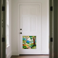 Fournitures d'art bâtiment vitrail verre biseauté pour lucarne et panneau de fenêtre porte d'entrée vitrail bricolage
