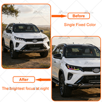 Feux de croisement LED à changement de couleur RVB pour Fortuner 2021-2024 |   Feux avant modifiés directement, ensembles gauche et droit