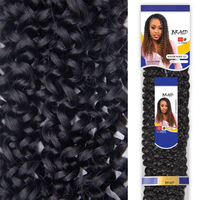 Cheveux bouclés en vrac effet vague d'eau PREMIUM 22'' pour crochet, cheveux à tresser pré-bouclés 22 pouces style bohème en stock, livraison rapide