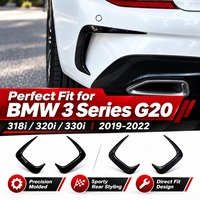 Accessoires de voiture pour BMW Série 3 G20 2019-2022 : Ailerons latéraux de pare-chocs arrière, garnitures de ventilation, ailerons de spoiler, décoration