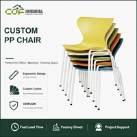 Chaise empilable en PP pour restaurant, bureau, bar, mobilier d'extérieur, chaises en plastique robustes pour événements