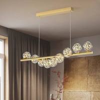 Lustre suspendu moderne de luxe minimaliste pour restaurant, en fer, design haricot magique, éclairage de salle à manger
