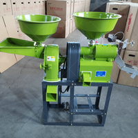 Fraiseuse de riz combinée portable 200-1000 kg/h Moulin à décortiquer le maïs de soja