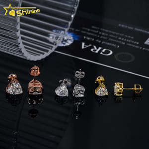 Joyería Fina para Mujer, Pendientes de Plata 925, con Certificado de Autenticidad, Forma de Corazón, Moissanita, Listos para Enviar - Product Image 5