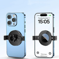 Support de téléphone magnétique à pince pour iPhone 17 Pro Max Samsung S26 Ultra avec fixation magnétique pour prise de 17 mm, support amovible