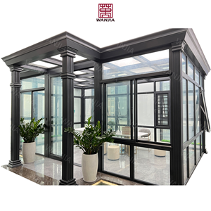 Véranda en aluminium n°1, design moderne, maison en verre extérieure, jardin d'hiver <span class=keywords><strong>4</strong></span> saisons pour application extérieure - Product Image 5