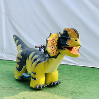 Trottinette électrique dinosaure Triceratops violette pour enfants, siège sécurisé, utilisation intérieure et extérieure