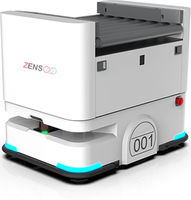 Robot AGV de manutention d'entrepôt à navigation laser, convoyeur intelligent, capacité 300 kg, haute efficacité pour les marchandises d'usine