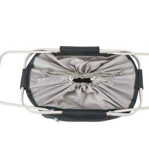 Panier de pique-nique pliable personnalisé pour l'extérieur, panier de courses de luxe pliable, panier à main pour aliments, panier de pique-nique, étanche - Product Image 6