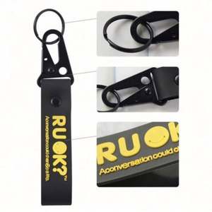 Custom <b>Keychains</b> in Bulk Logo Soft Rubber Key Chain Wristlet <b>Personalized</b> Design 3D Wrist Custom Keychain - Product Image 3