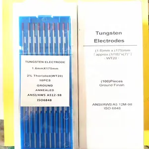 1.6*175ミリメートルWT-20 Tungsten ElectrodeためTig Welding