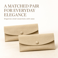 Pochette cadeau en microfibre suédée à fermeture magnétique, enveloppe douce pour bijoux, idéale pour boutiques, mariages, bagues, boucles d'oreilles, montres, voyages