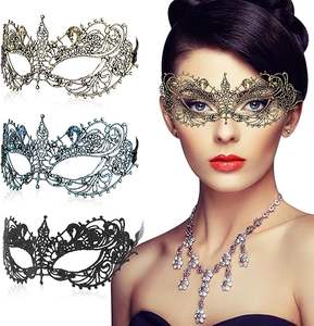 Masque de mascarade <span class=keywords><strong>pour</strong></span> adultes Masques en dentelle mystérieux et amusants <span class=keywords><strong>pour</strong></span> les couples Femmes Homme Coiffe en dentelle <span class=keywords><strong>Déguisement</strong></span> <span class=keywords><strong>pour</strong></span> costumes - Product Image 1