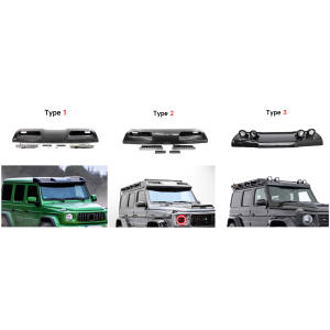 Fibre de carbone pour classe G W464 <span class=keywords><strong>4X4</strong></span> lumière d'origine pour <span class=keywords><strong>Brabus</strong></span> ABS becquet de toit noir brillant voiture avant Spoiler lumière toit lumière - Product Image 2