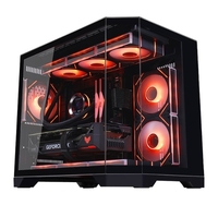 Casing Pc Gaming penuh Casing Gaming putih kabinet Pc ATX Casing komputer Tower Casing kabinet Gamer Pc Atx dengan layar LCD