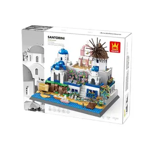 万格6320迪拜Burj Al阿拉伯积木套装城市砖经典天际线模型儿童礼品玩具