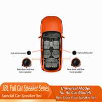Untuk Kit Speaker 3-Arah Khusus Toyota, Upgrade Audio Mobil Tweeter / Midrange / Woofer untuk Pintu Depan & Belakang