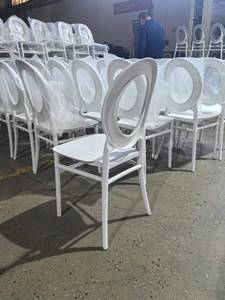 Sedie per banchetti nuziali JJ220029, sedie in plastica, sedie Chivalry per matrimoni, per arredamento hotel, vendita diretta dalla fabbrica. - Product Image 2