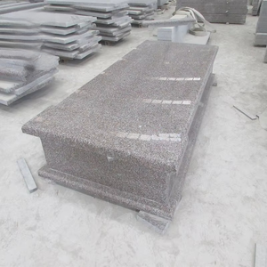 Pierre tombale en granit sculptée verticale G361, granit rouge, style roumain avec <span class=keywords><strong>plaque</strong></span> plate - Product Image 5