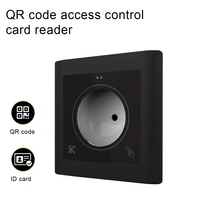 Lecteur RFID Wiegand RS485 RS232, lecteur de code QR intégré, lecteur de carte d'identité, lecteur de code QR pour contrôle d'accès aux portes