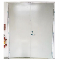 Porte hermétique à charnières pivotantes HPL avec cadre en acier inoxydable