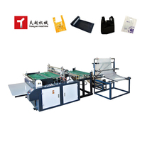 Tianyue chine Taiwan biodégradable Shopping PP PE sac en plastique faisant la Machine entièrement automatique en plastique T-Shirt sac faisant la Machine