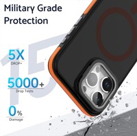Funda Magnética con Soporte y Protección de Lente de Cristal para iPhone 18 17 Air 15 11 12 13 14 16 Pro Max Plus S26 Ultra, Transparente Mate