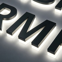 Letras LED 3D Iluminadas Personalizadas al por Mayor, Letrero LED Iluminado con Alfabeto Retroiluminado, Elegante y Liso