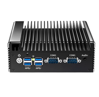 CANGHAN Mini PC industriel embarqué sans ventilateur J6412 avec double LAN et double ports COM pour le contrôle d'automatisation