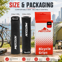 Poignées de vélo ergonomiques MOTSUV 22,2 mm à verrouillage simple, en éponge, antidérapantes, absorbant les chocs, respirantes, avec embouts de guidon offerts