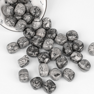 Piedra de cristal pulido de <span class=keywords><strong>Picasso</strong></span> Stone para peces curativos rodantes para paisajismo de tanques y otras artesanías de cristal - Product Image 6