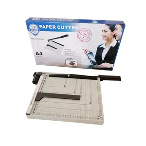 Factory direkt A4 manuelle papier cutter mit presse bar eisen material papier trimmer guillotine