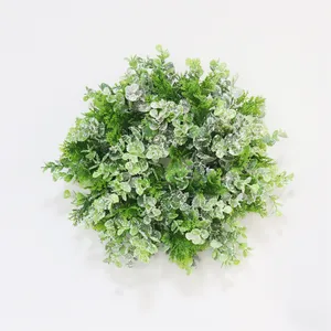 13英寸塑料白绿桉树人造草环复活节春季室内室外装饰门悬挂
