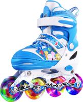 Patins à roulettes pour enfants, garçons et filles, à roulement ABEC-7, avec boucle de sécurité en métal réglable, 4 roues en PU, à éclairage intégral, pour l'extérieur, vente chaude