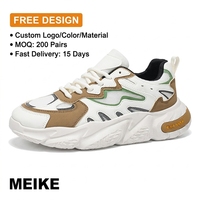 Chaussures de course et de basketball MEIKE pour hommes – Confortables, avec semelle intermédiaire en EVA amortissante, respirantes, séchage rapide, légères, à lacets, pour toutes les activités de plein air au printemps
